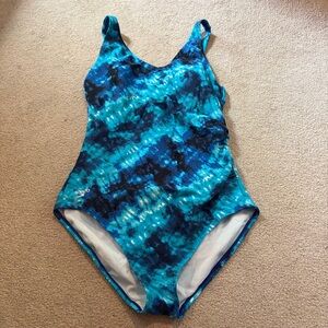 Speedo one piece swim suit size 12